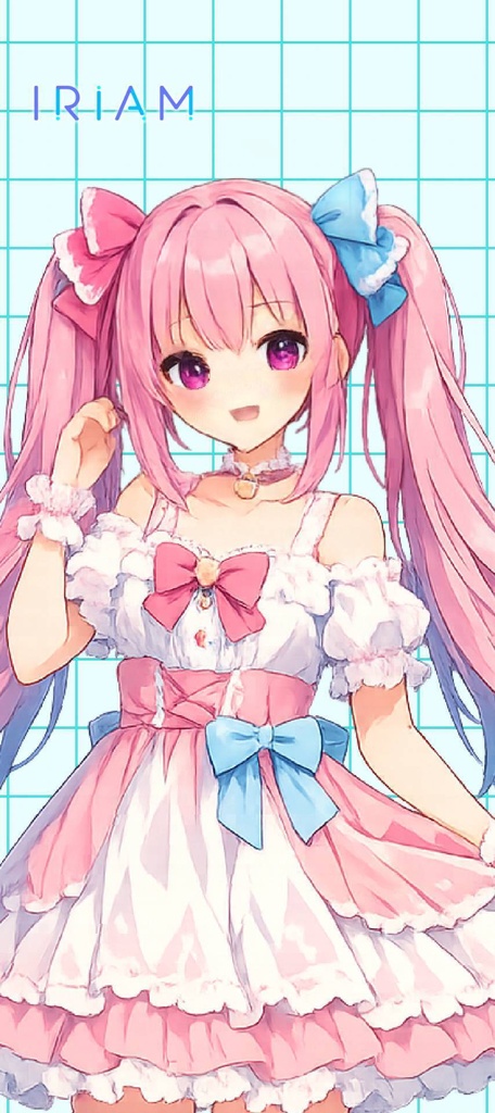 【汎用モデル】IRIAM立ち絵、アイコン、Xヘッダーセット