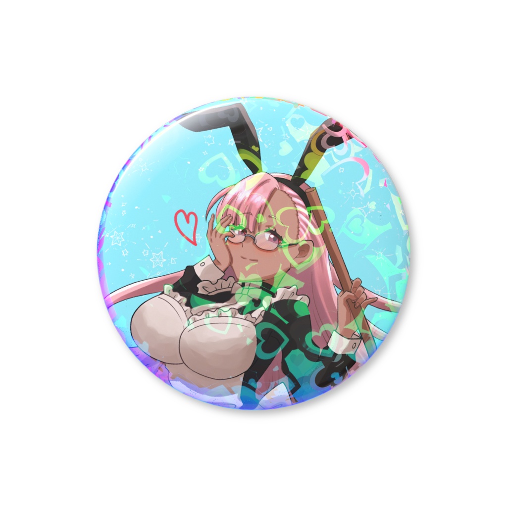 バニーメイド缶バッチ