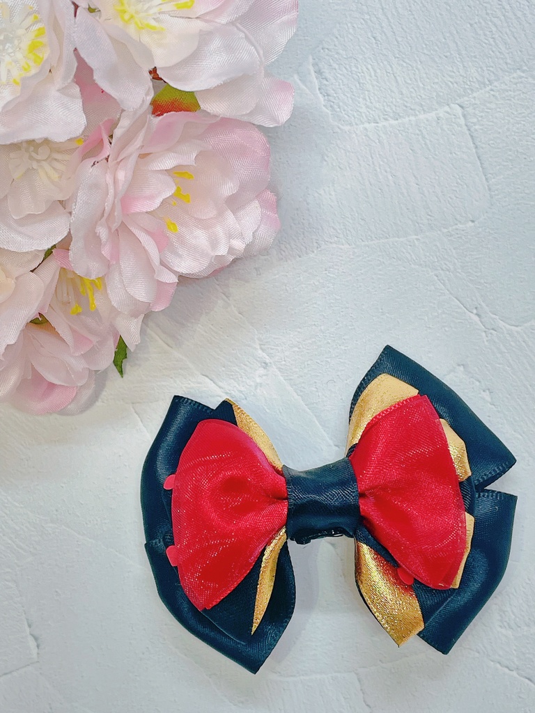 【刀剣乱舞イメージ】新選組(沖田組・土方組)リボンバレッタ