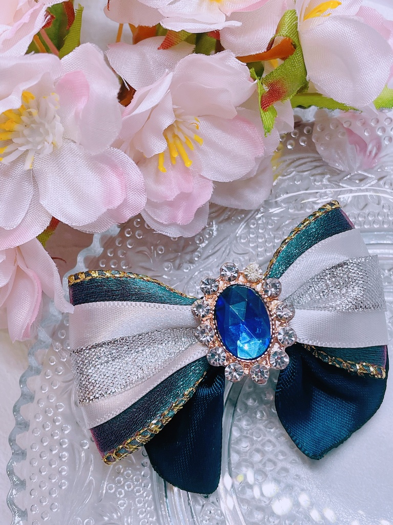 【刀剣乱舞イメージ】山姥切長義リボンバレッタ&ゴム