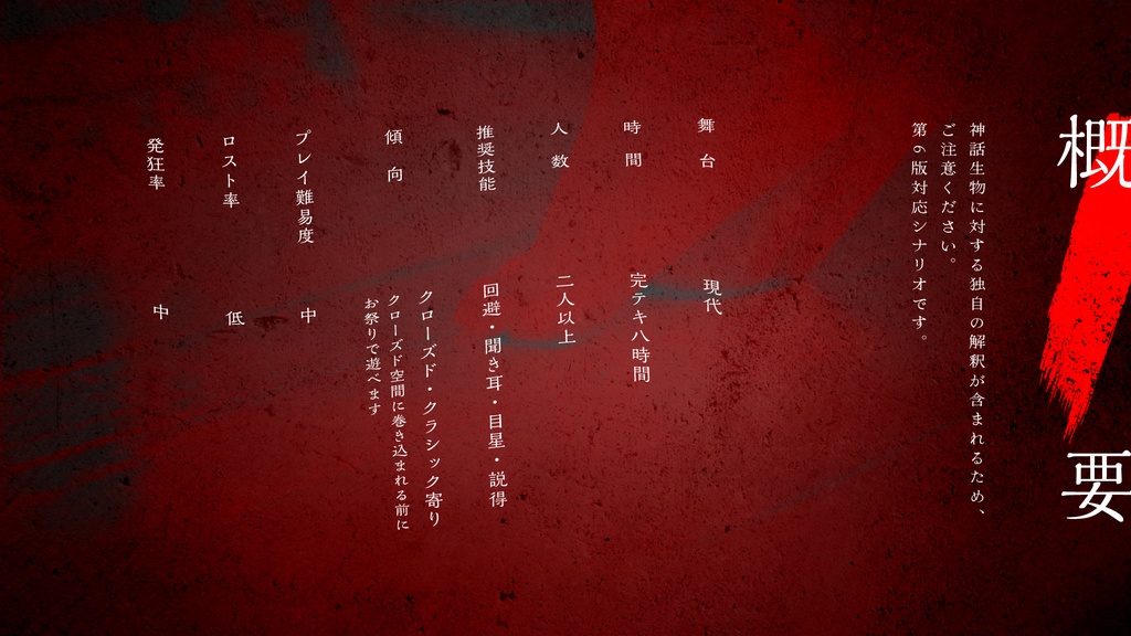 【COC無料シナリオ】不可視の最果て