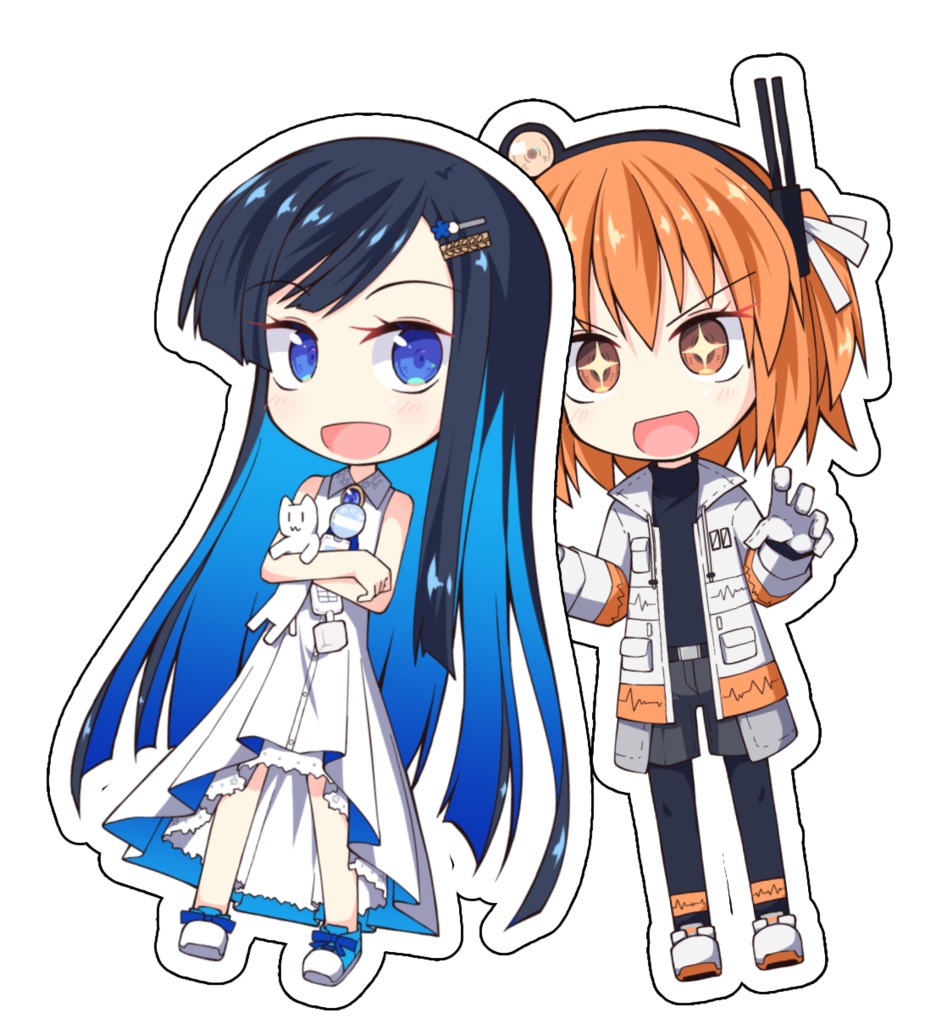 ヌヌちゃんズモちゃんごきげんツインアクキー