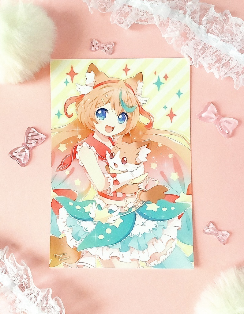 ポストカード【ミルフィ&レモネーコ先生】