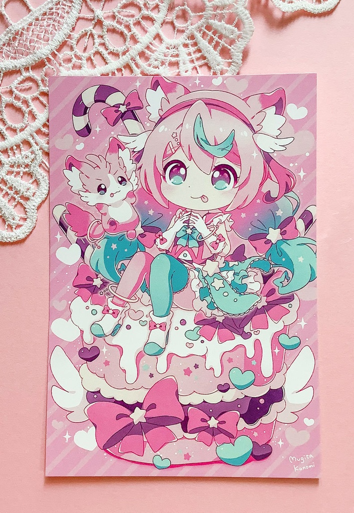 ポストカード ミルフィ&レモネーコ【3周年記念】