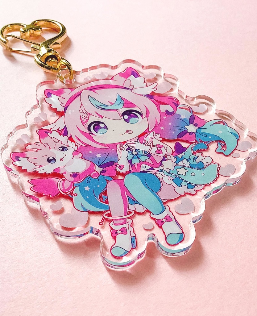 アクリルキーホルダー ミルフィ&レモネーコ【3周年記念】