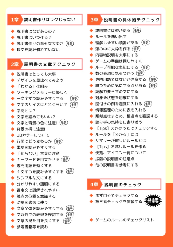 【10/21以降発送】ゲームの説明書の説明書