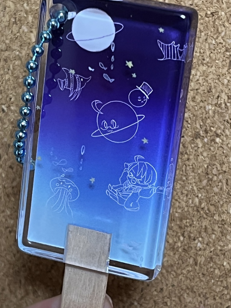 アイスキャンディー型アクキー