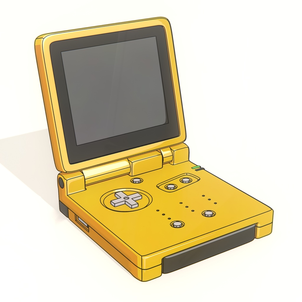 Gameboy advance SP 3D model