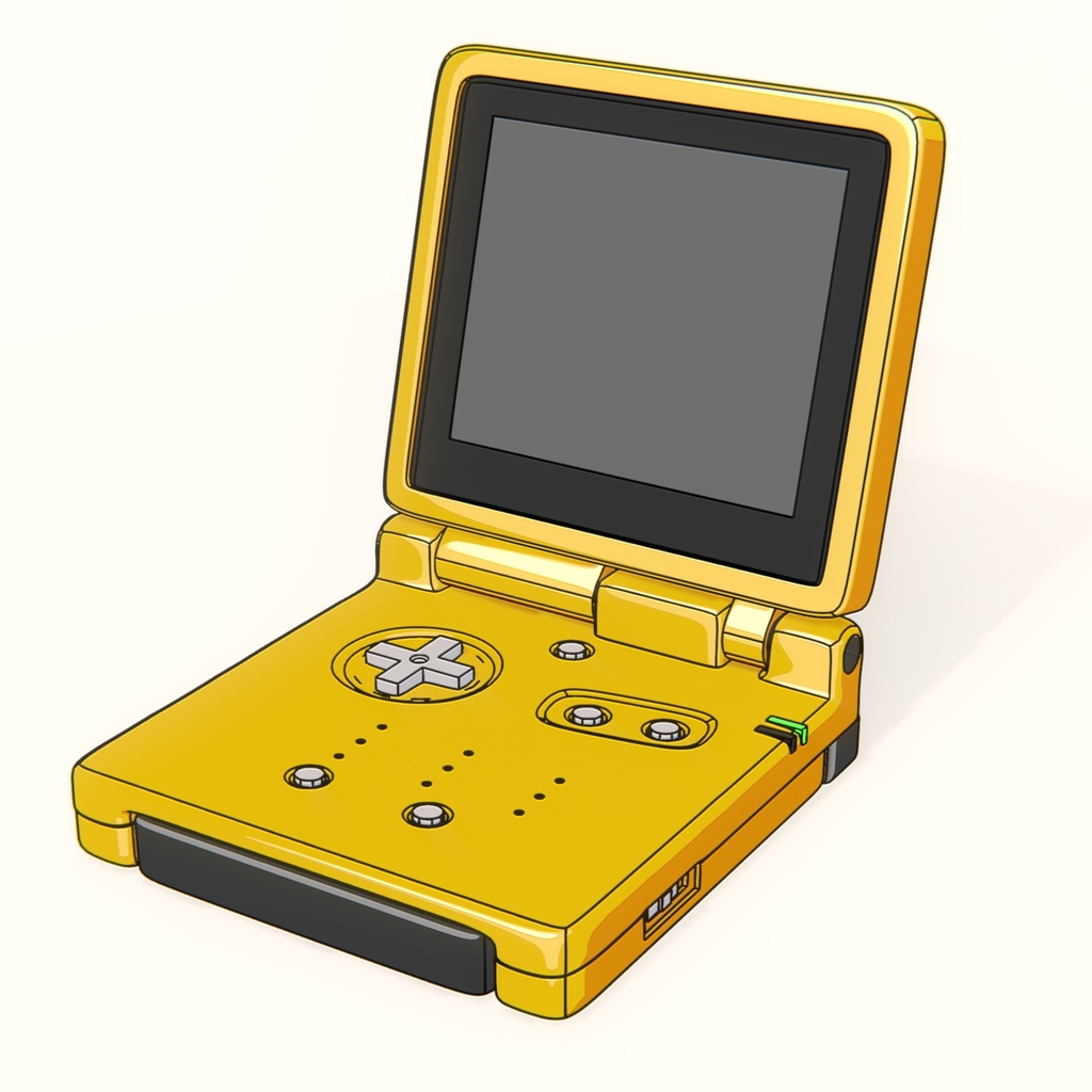 Gameboy advance SP 3D model