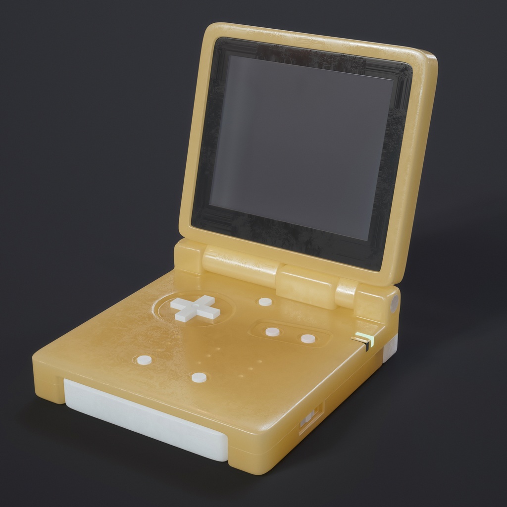 Gameboy advance SP 3D model 
