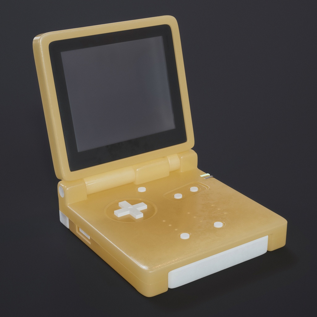 Gameboy advance SP 3D model