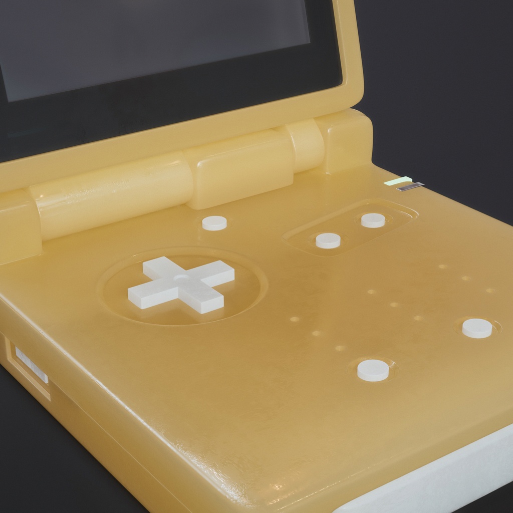 Gameboy advance SP 3D model
