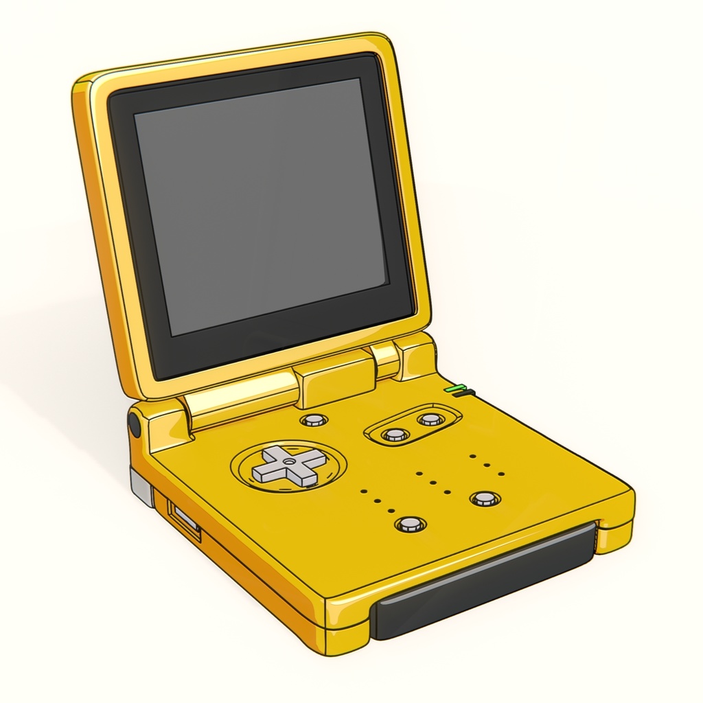 Gameboy advance SP 3D model