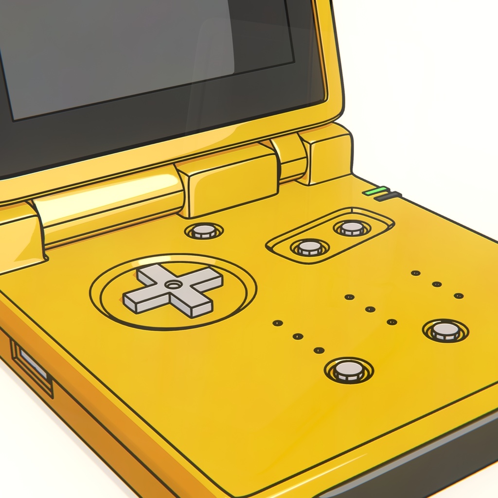 Gameboy advance SP 3D model