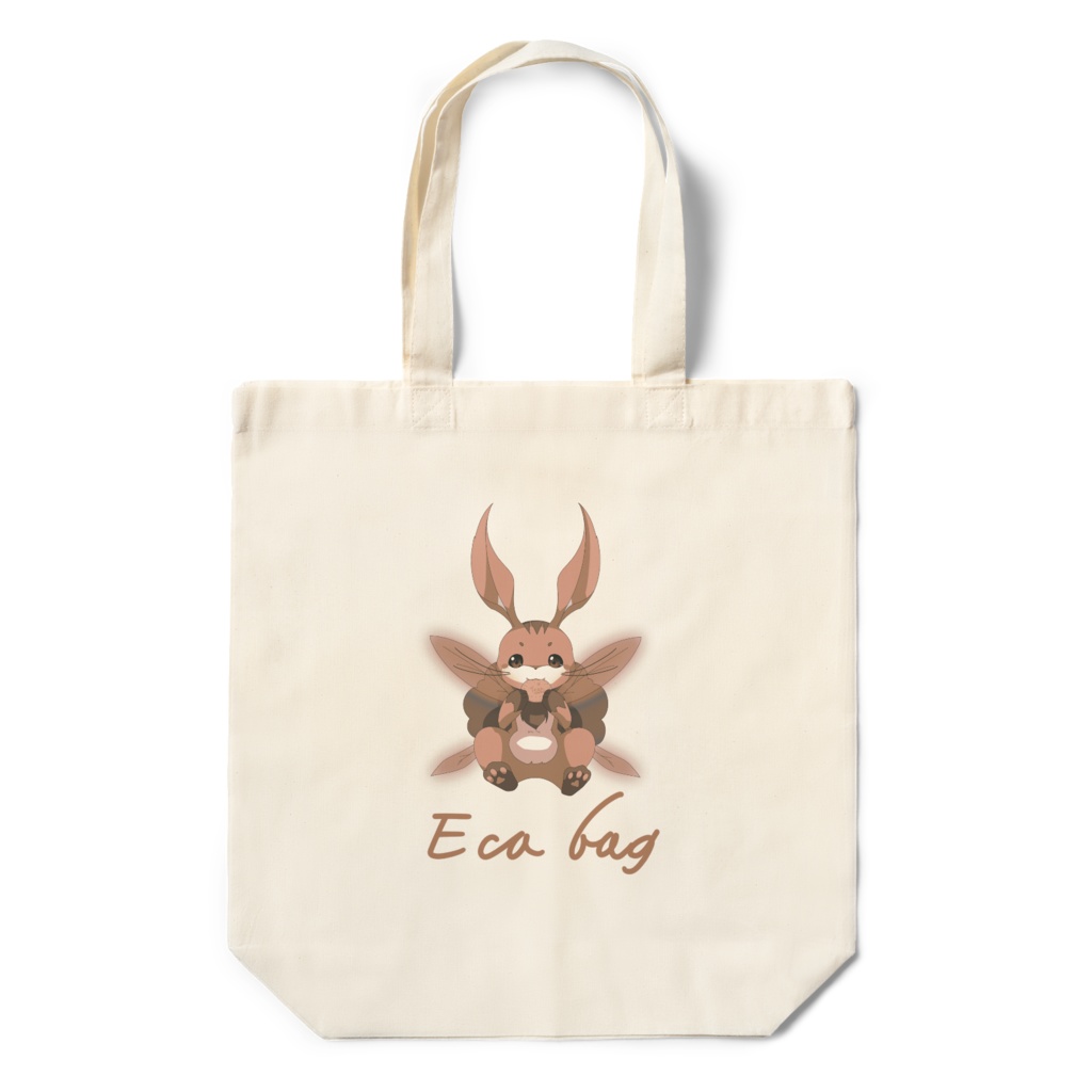 ビスケットを食べるティアのエコバック