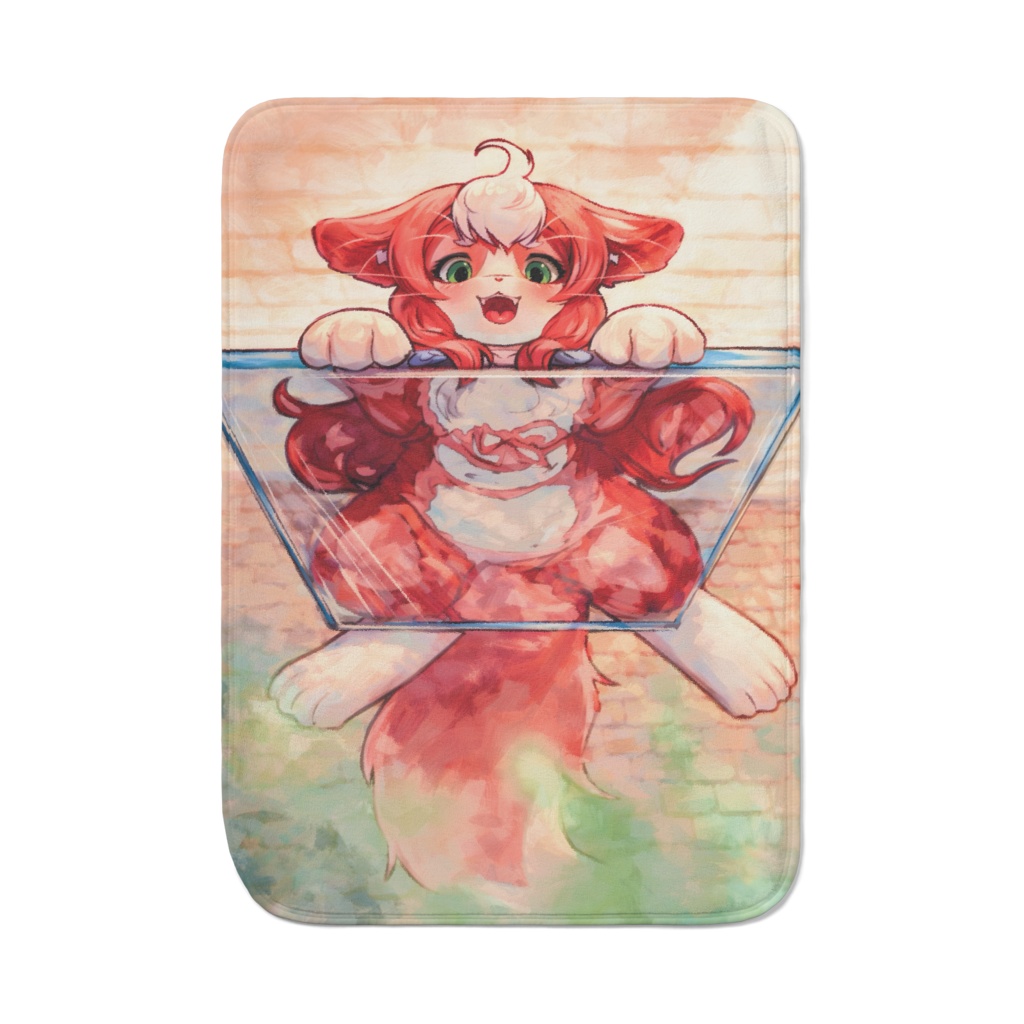 のえぴん ブランケット 『ガラス越しに君を見ている』