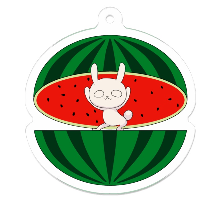 オリジナルスロットリール図柄アクキー【赤7/白7/BAR/スイカ/ベル/リプレイ】【RTART】【リプレイベルスイカゲーム】】