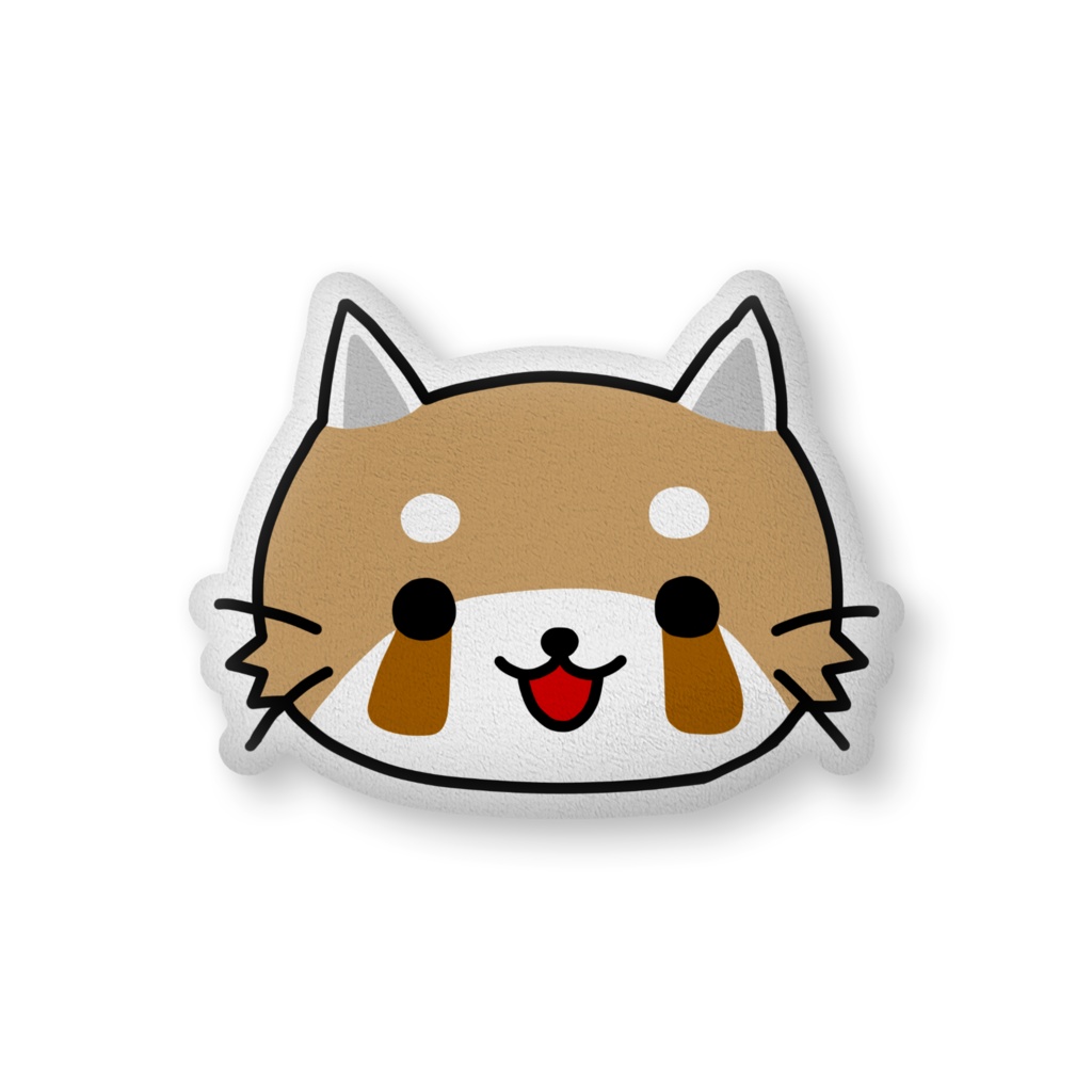 レッサーにゃんこフェイスクッション