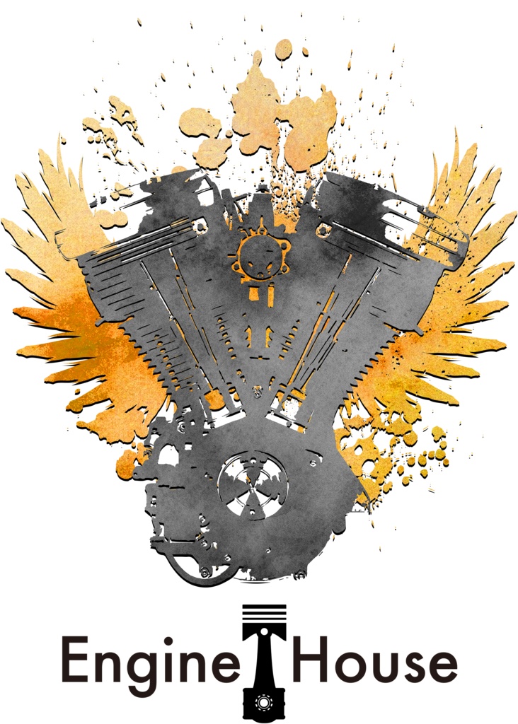 モチーフパーカー:Vツインエンジン