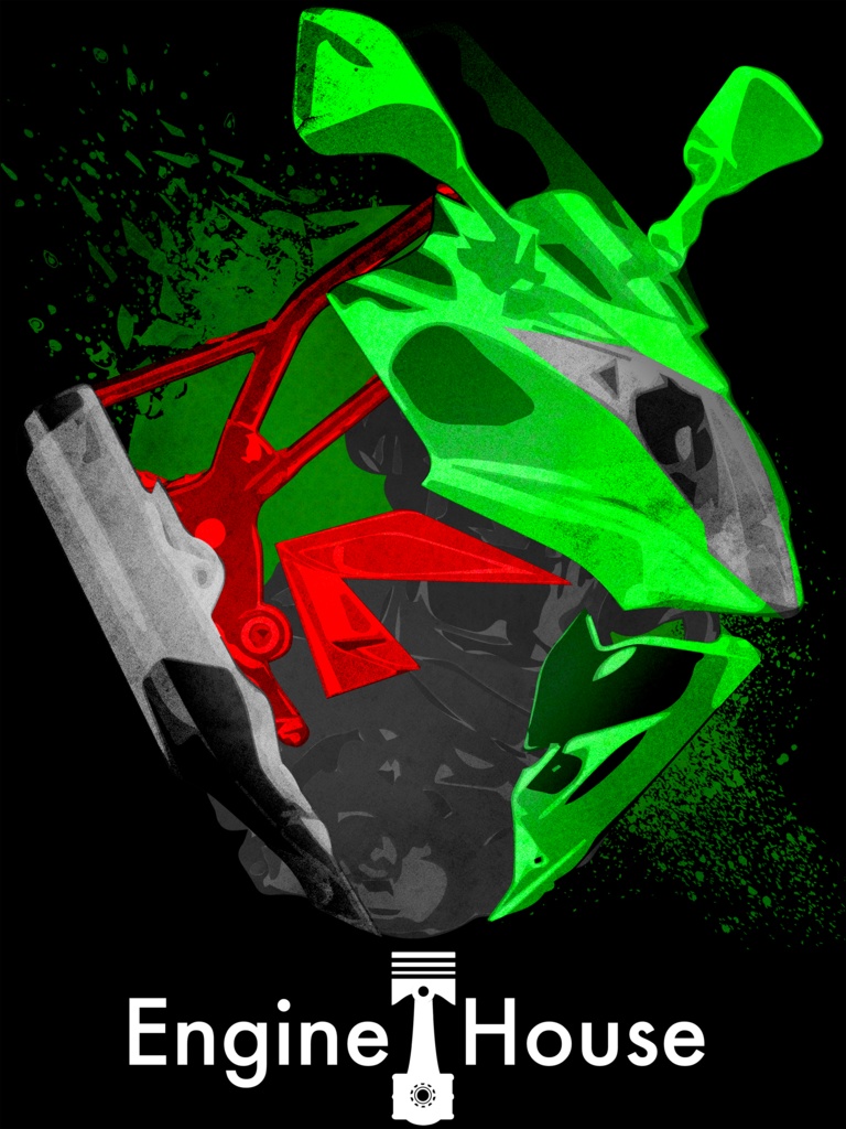 モチーフパーカー:Ninja250SL