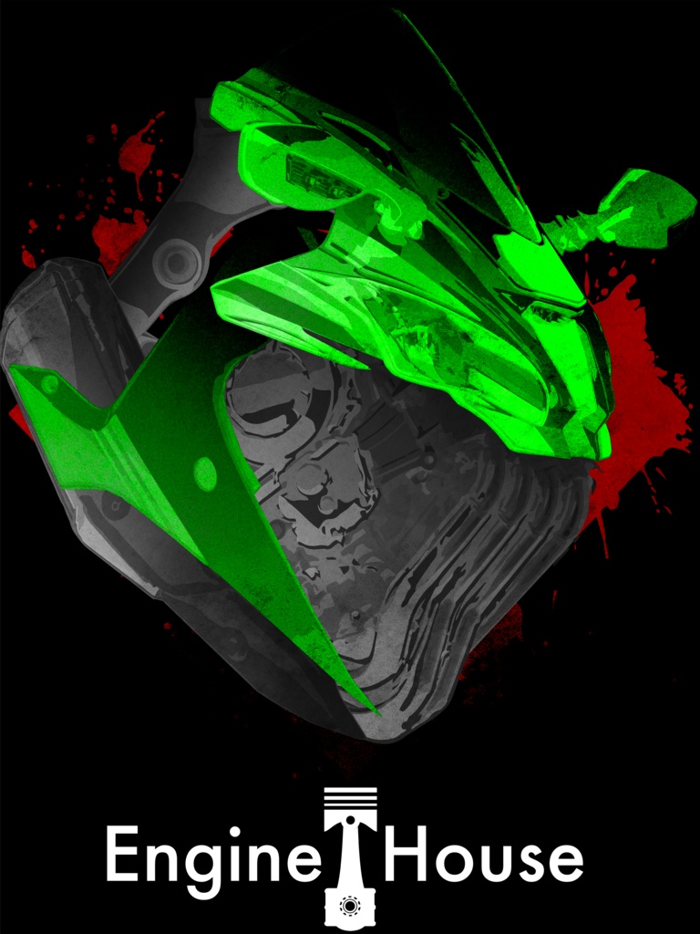 モチーフパーカー:Ninja ZX-10R