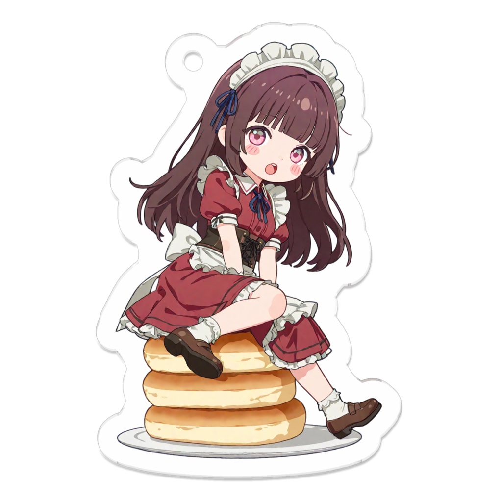 【おまけ付き】んしょ！ちびけーきちゃん、アクリルキーホルダー