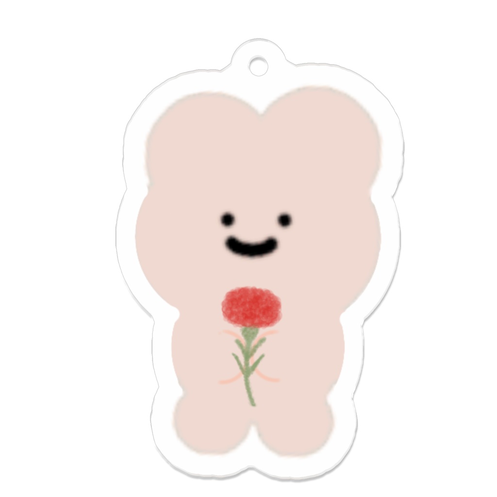 おちりちゃんアクキー(カーネーション)