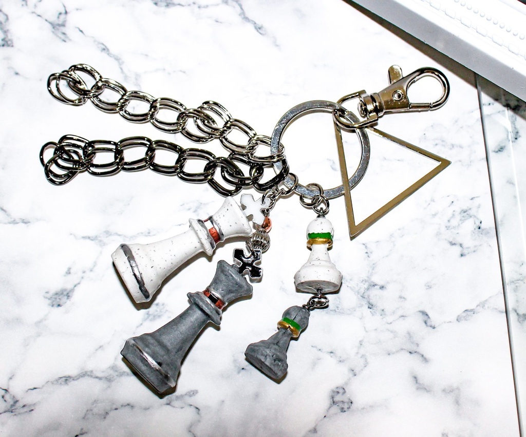 王様ふたりのチェスチャーム/バッグチャーム