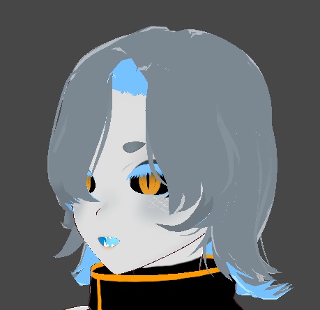 【VRoid】 gray short hair グレーショートヘア