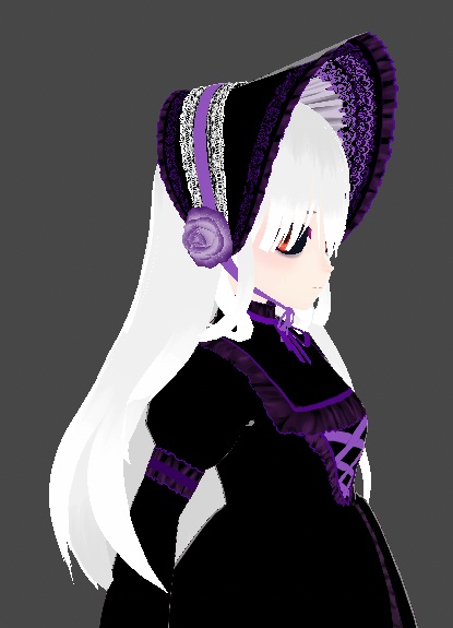 【VRoid】 white gray hair 白グレーヘア