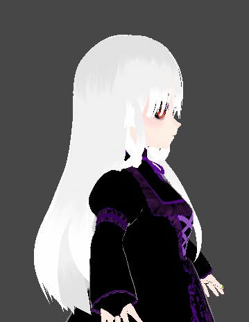 【VRoid】 white gray hair 白グレーヘア