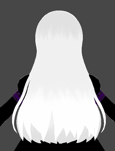 【VRoid】 white gray hair 白グレーヘア