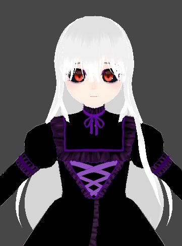 【VRoid】 white gray hair 白グレーヘア