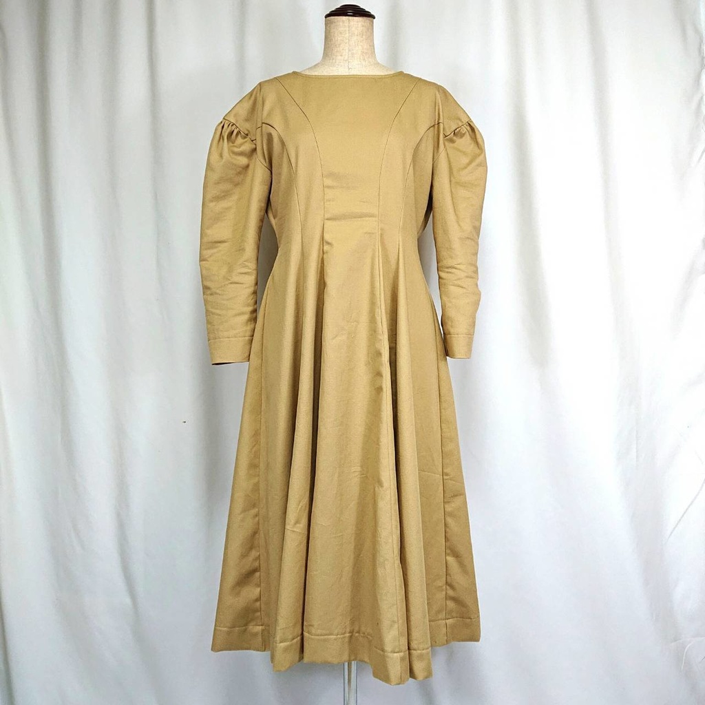 【型紙】バックギャザープリンセスラインワンピース