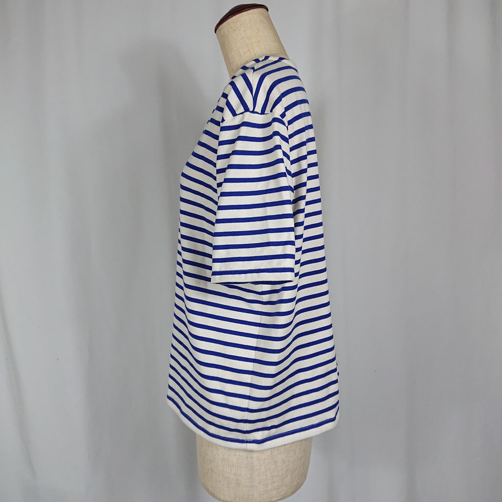 【型紙】Rネック ボーダー Tシャツ