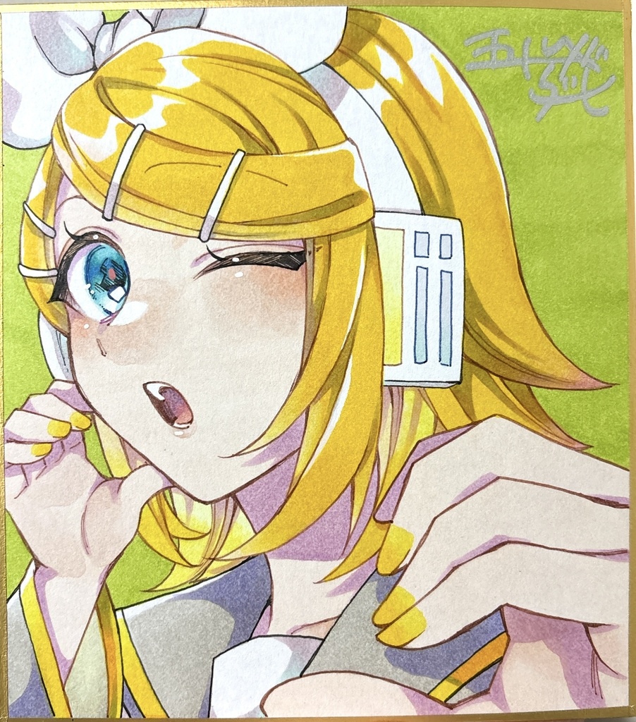 ボカロ・合成音声 直筆色紙