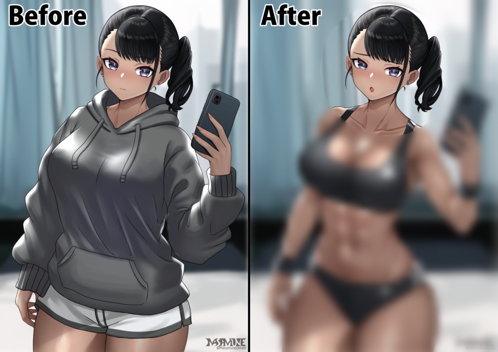 この娘こう見えて鍛えてます。【後輩あまねちゃん】