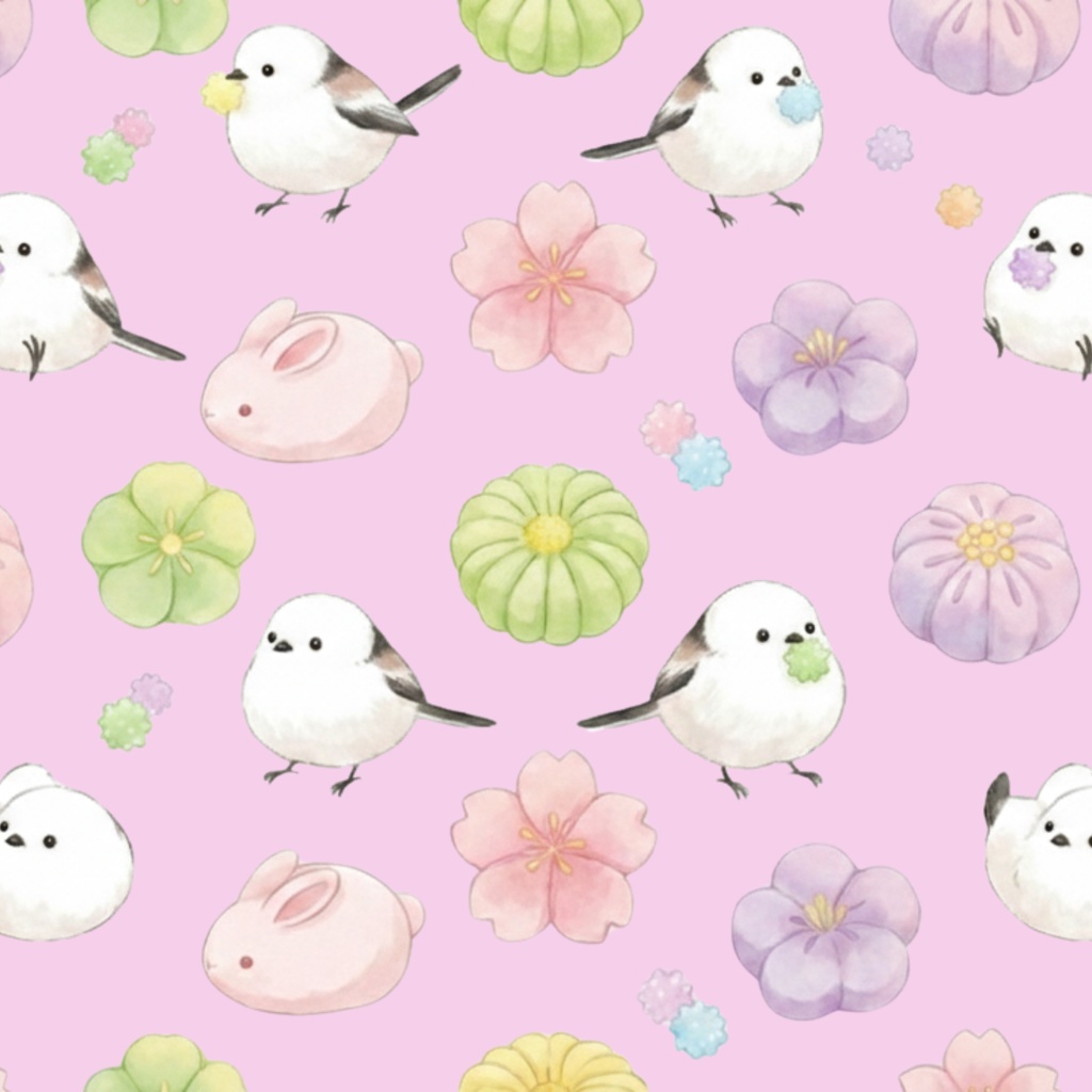 春のやわらかい色のデザインペーパー