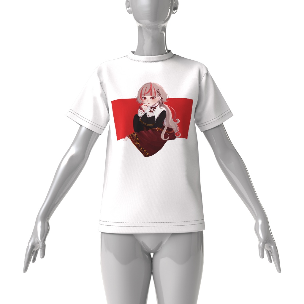 錫来あかり。ビッグシルエットTシャツ