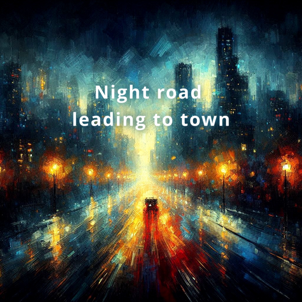 フリーBGM『Night road leading to town』