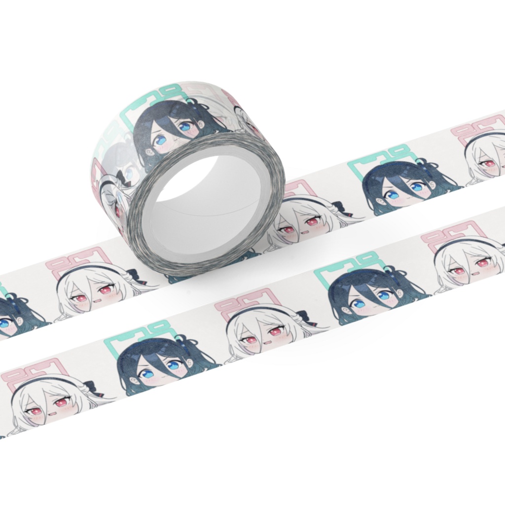 ゆっくり饅頭なアリスとケイのマスキングテープ (テープ幅 20mm)