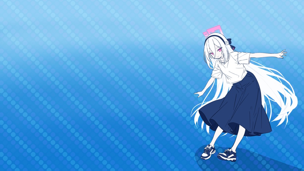 シンプル服装ケイちゃん　お試し壁紙  ( 無料 ) PC版とスマホ版