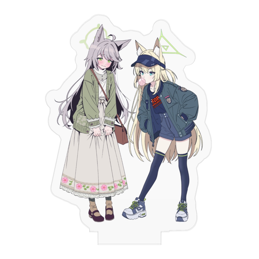 FOX小隊 私服オトギとクルミの2人セット アクリススタンド 50×50mm ~