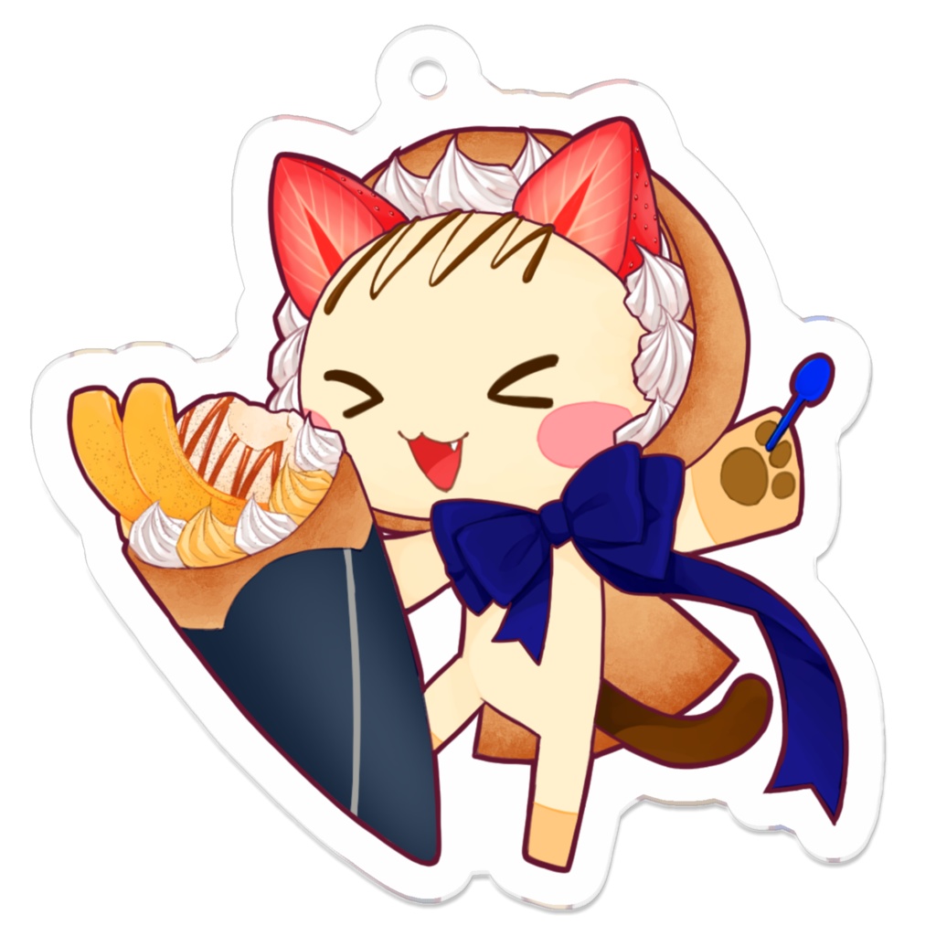 クレープにゃん(りんご)