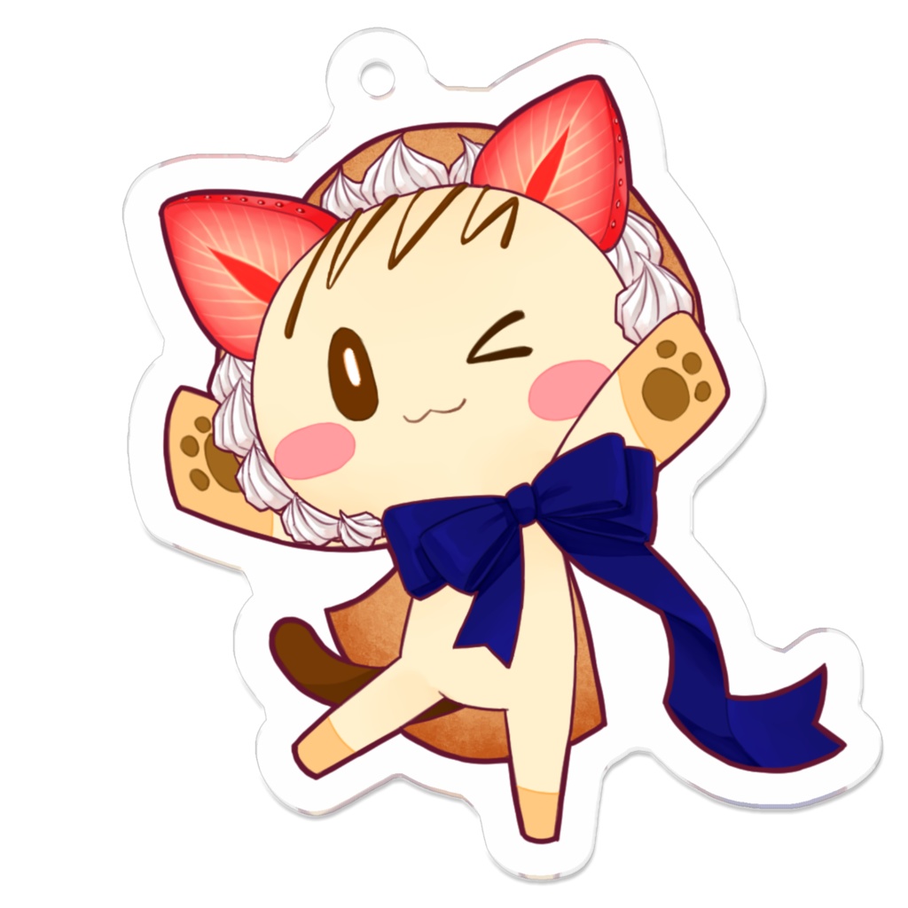 アクキー　クレープにゃん