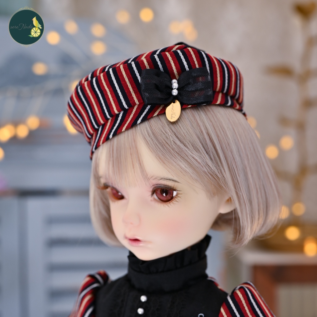 Regimental stripe one-piece dress*1/4size