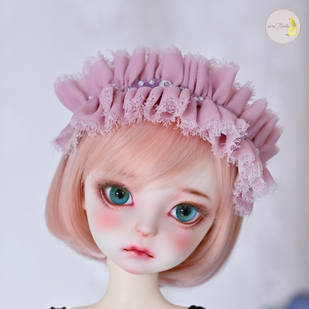 シルクシフォン カチューシャ＊sugar rose latte＊1/4&1/3 size