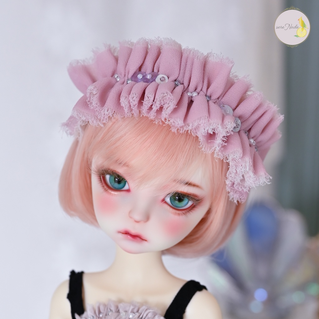 シルクシフォン カチューシャ*sugar rose latte*1/4&1/3 size