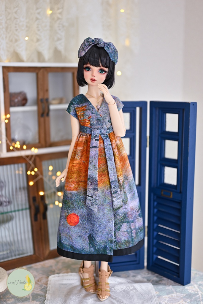 【印象、日の出】1/3size カシュクールワンピース 2点set+おまけ付き