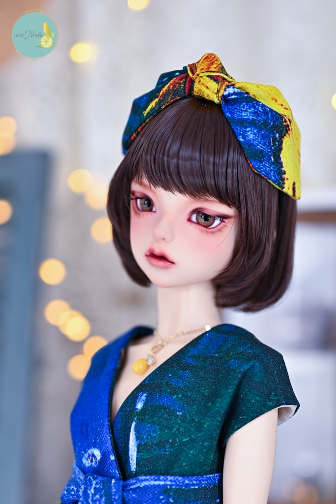 【夜のカフェテラス】1/3size カシュクールワンピース 2点set+おまけ付き